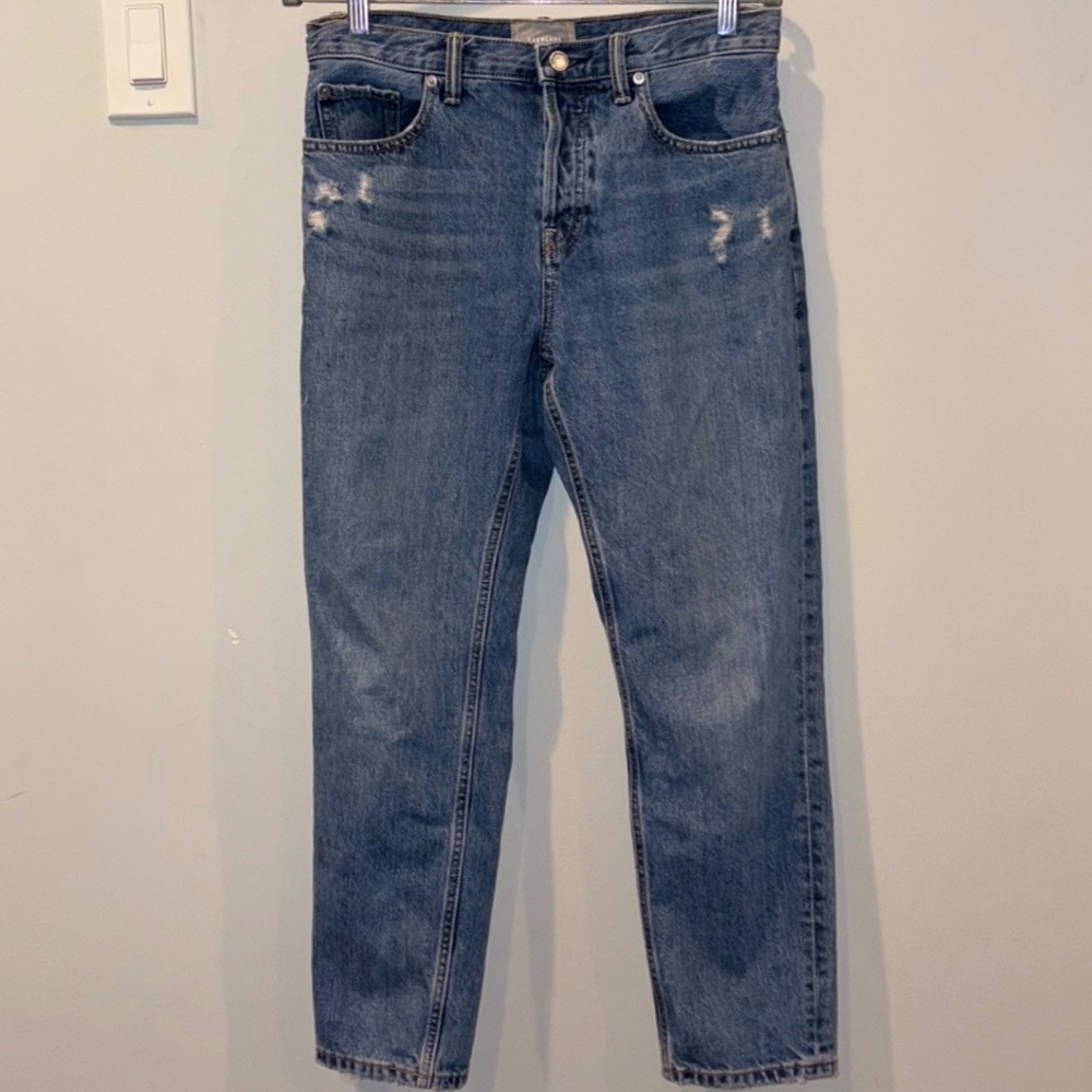 Everlane O-S Relaxed Boyfriend Button Fly Jean Size 27 Medium Wash - Picture 6 of 14